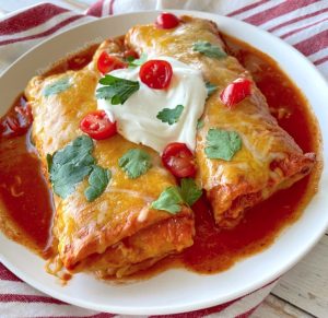 Frozen Burrito Enchilada Casserole Quick Easy Dinner Recipe