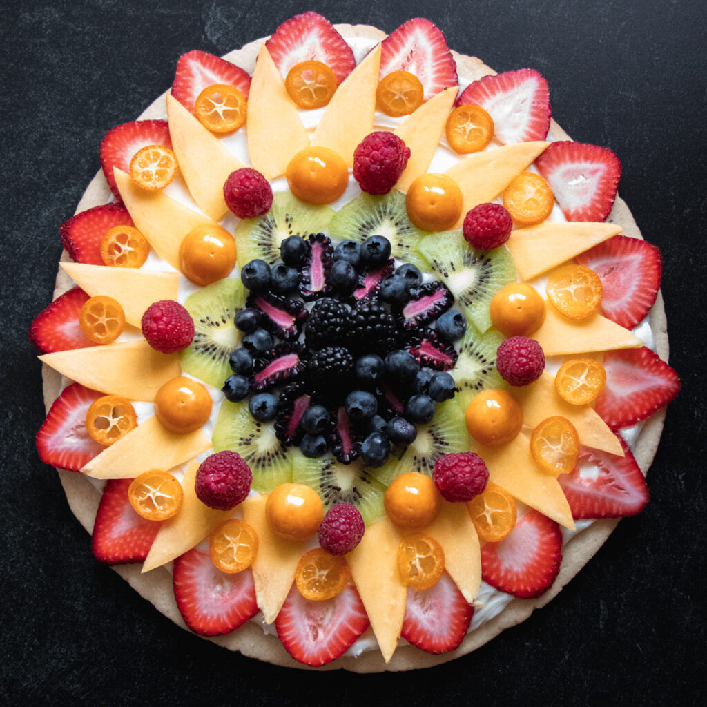 Fruit Pizza With Cream Cheese Pretty Simple Sweet