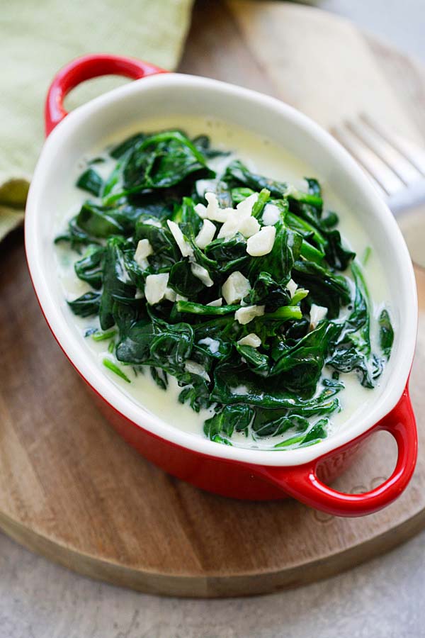 Garlic Creamed Spinach Recipe How To Make It