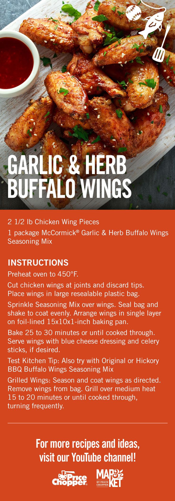 3 Herb-Infused Garlic Buffalo Wing Recipes for Game Day