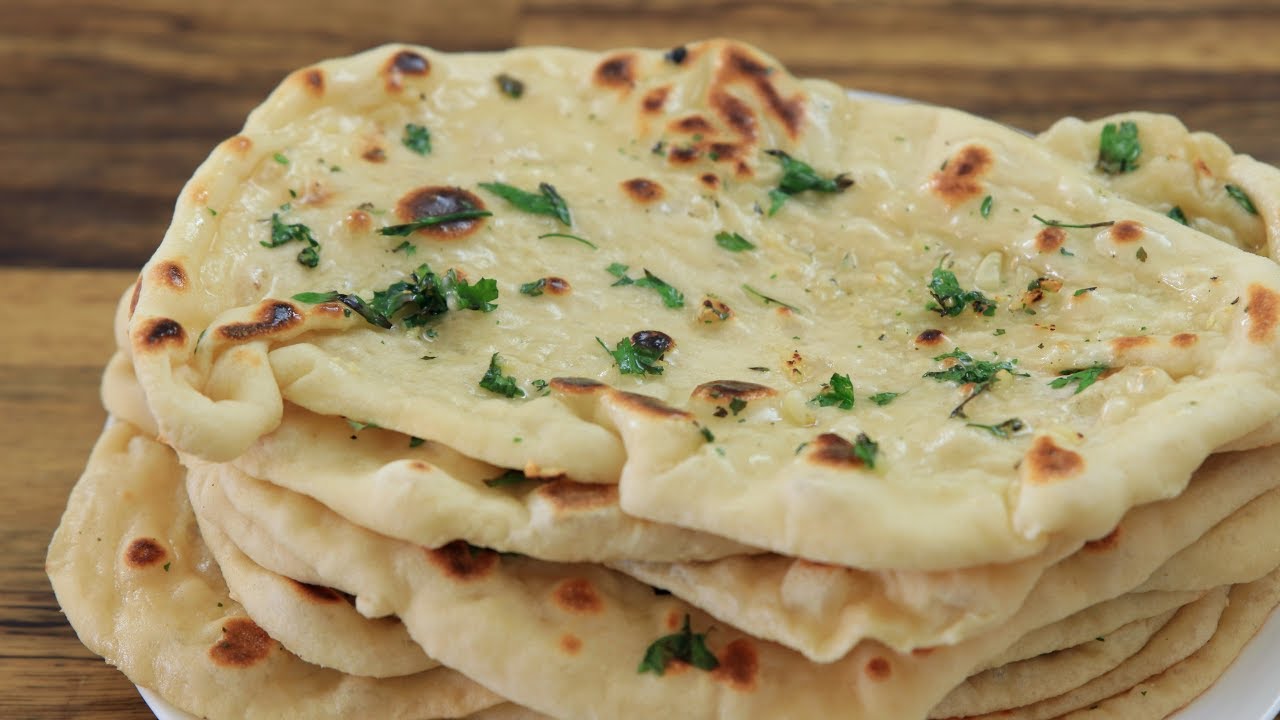 Garlic Naan Bread Recipe How To Make Naan Bread Youtube