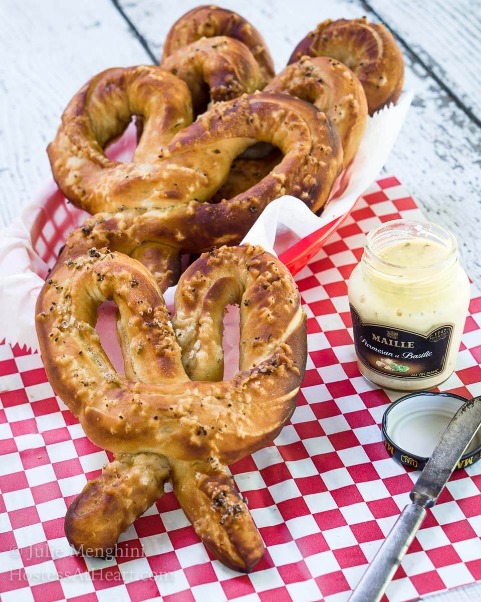 German Soft Pretzel Recipe Laugenbrezel Breadbakers Hostess At Heart