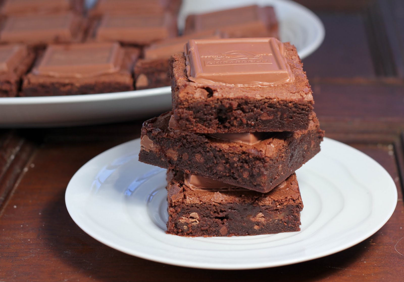 Ghirardelli Caramel Brownies That Skinny Chick Can Bake