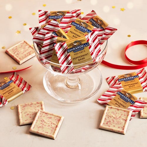 Ghirardelli Chocolate Brownies With Peppermint Bark Peppermint Bark