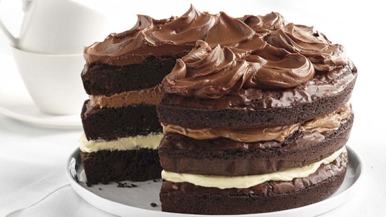 Ghirardelli Ombre Brownie Cake Recipe