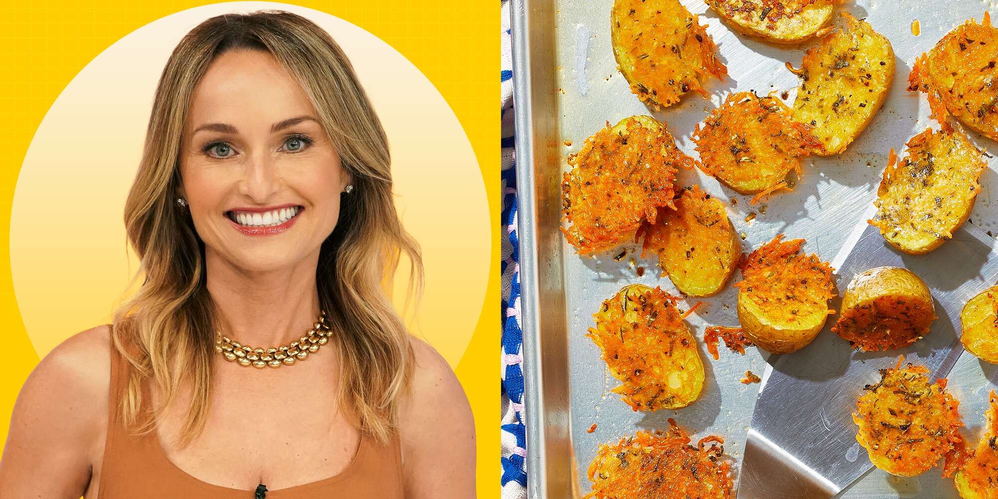 Giada De Laurentiis Amp 39 Crispy Parmesan Potatoes Are Ready In Three Simple Steps Eatingwell