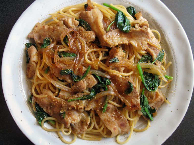 Ginger Pork Spaghetti Hiroko S Recipes