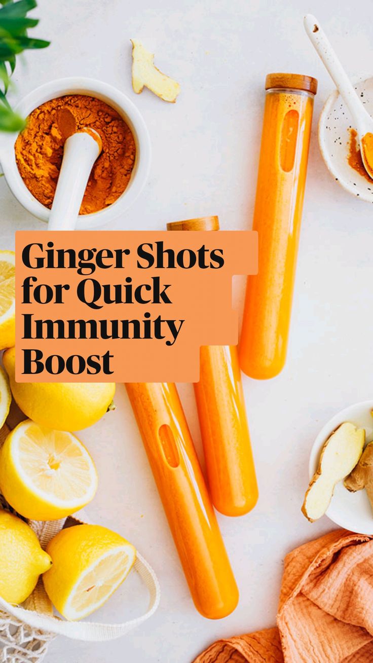 Ginger Shots For A Quick Immune Boost