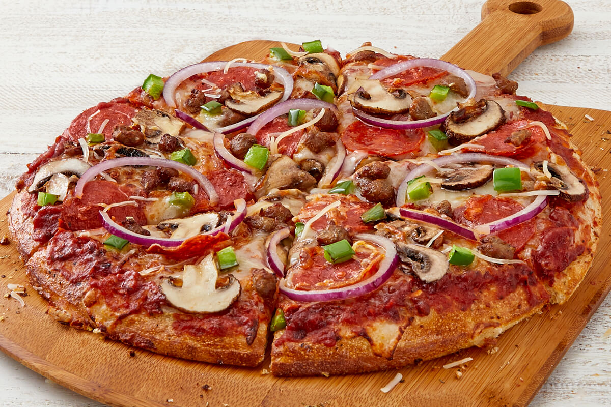 Gluten Free Supreme Pizza Just Like The Pizzas You Get At Pizza Hut