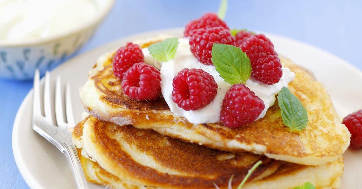 Glutenfreie Mini Pfannkuchen Spie E Mit Zitrone Garnieren Garnieren Glutenfreie