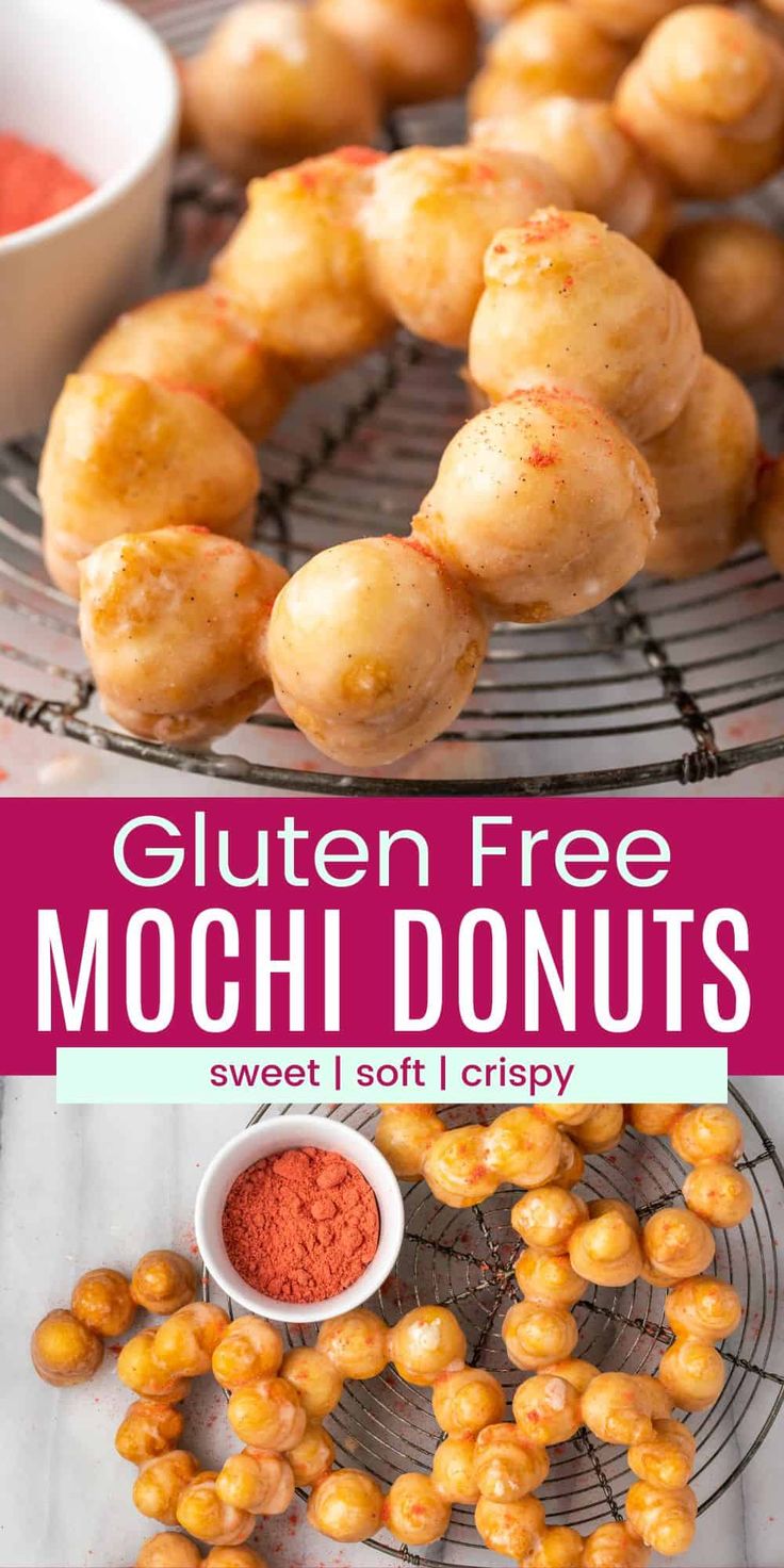 Glutinous Rice Flour Doughnuts Mochi Doughnuts Chapssaal Donuts