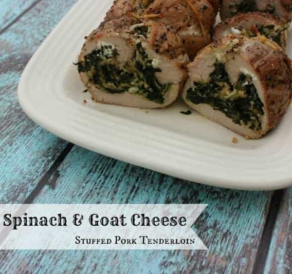 Goat Cheese Spinach And Mushroom Stuffed Pork Tenderloin Stuffed