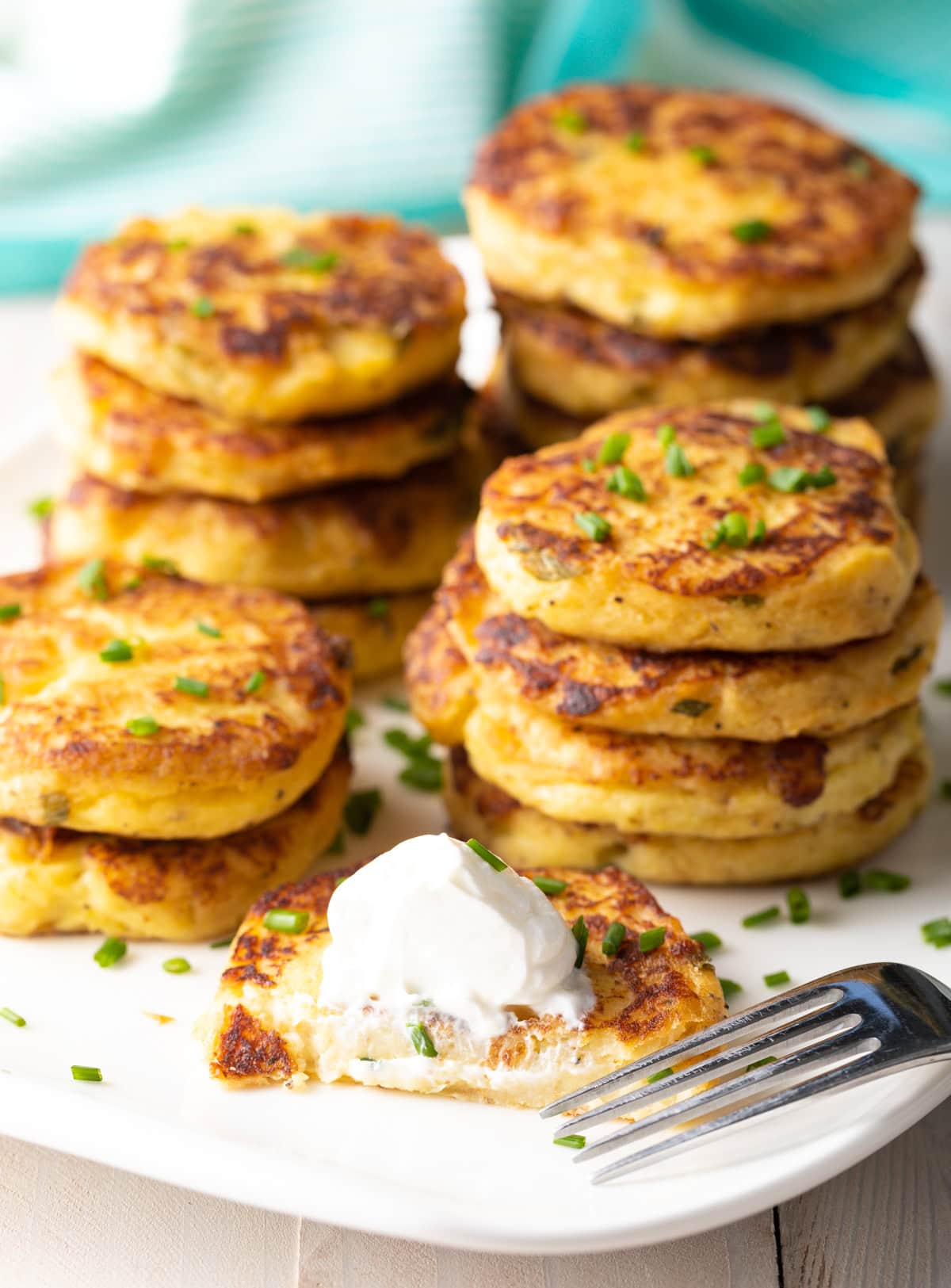 Golden Pan Fried Potato Cakes A Spicy Perspective