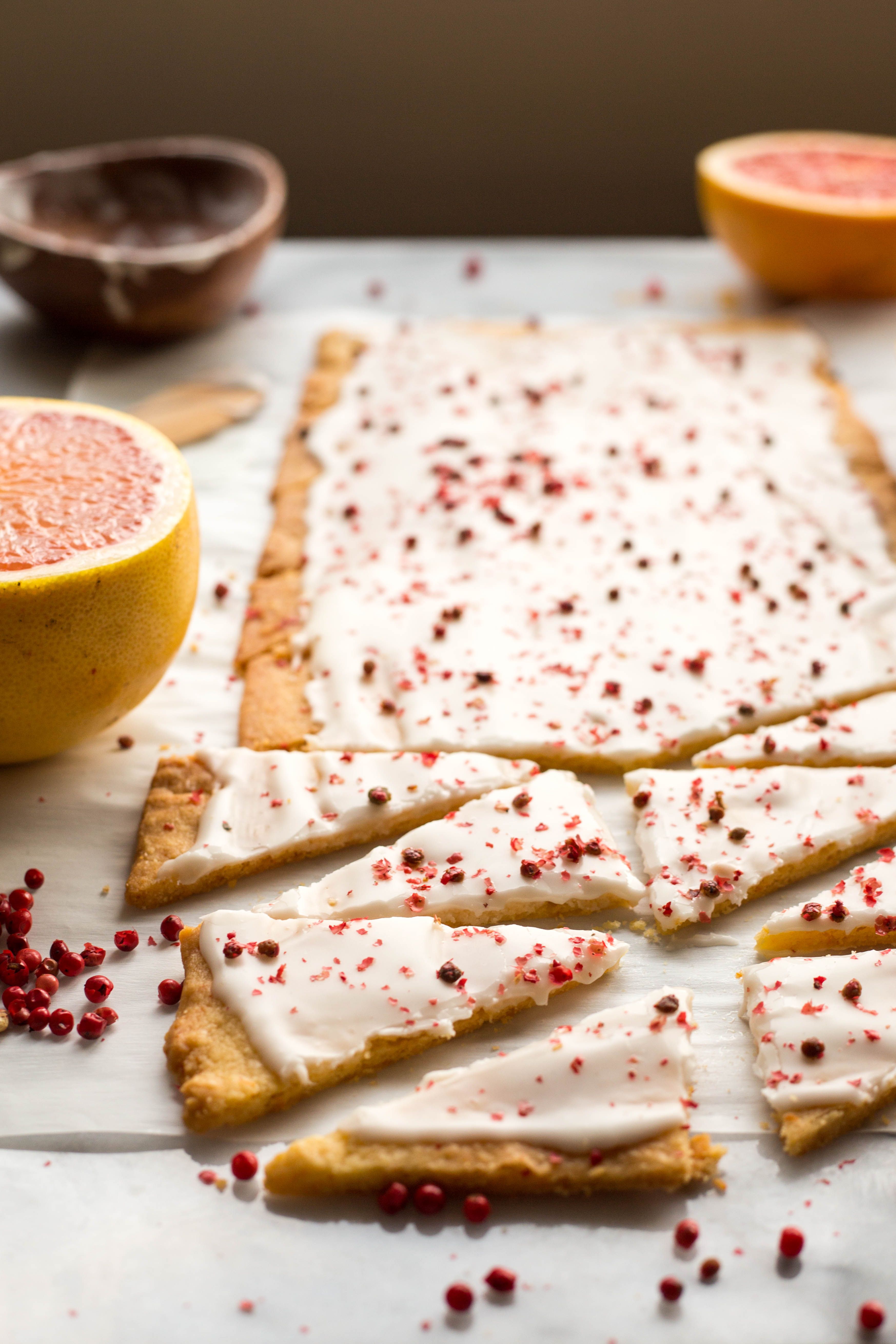 Grapefruit Shortbread Mit Rosa Pfeffer Bake To The Roots Recipe