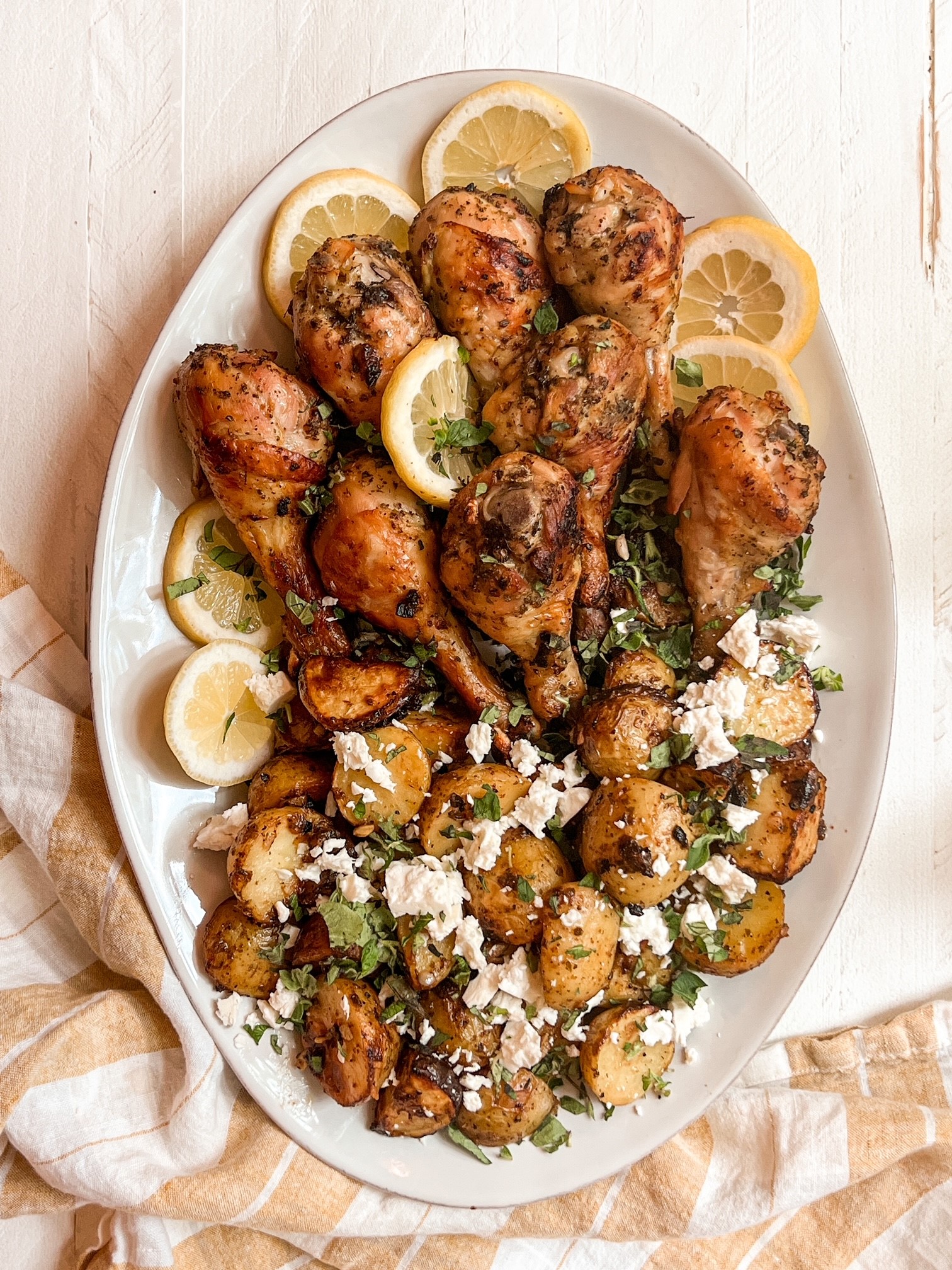 Greek Chicken Tray Bake Greek Chicken And Potatoes Greek Lemon