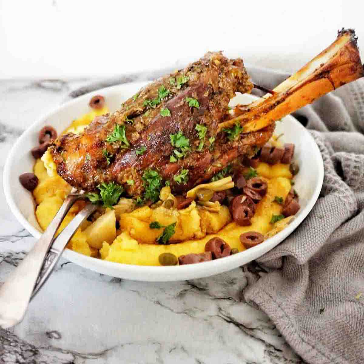 Greek Lamb Shanks Sweet Caramel Sunday