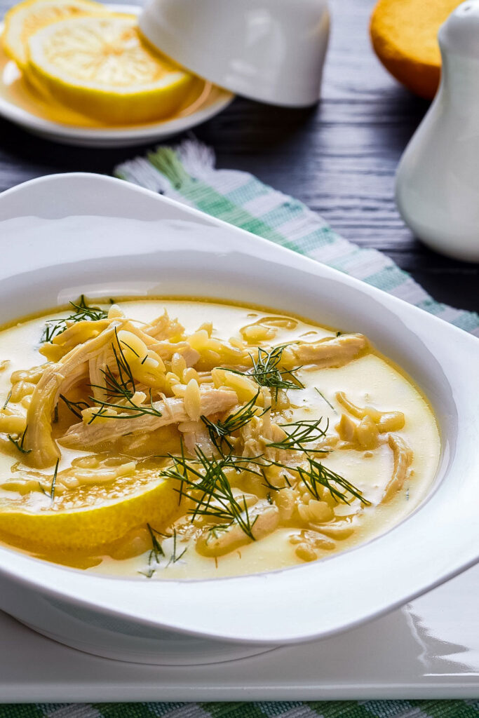 Greek Lemon Chicken Soup Aka Avgolemono The Bossy Kitchen