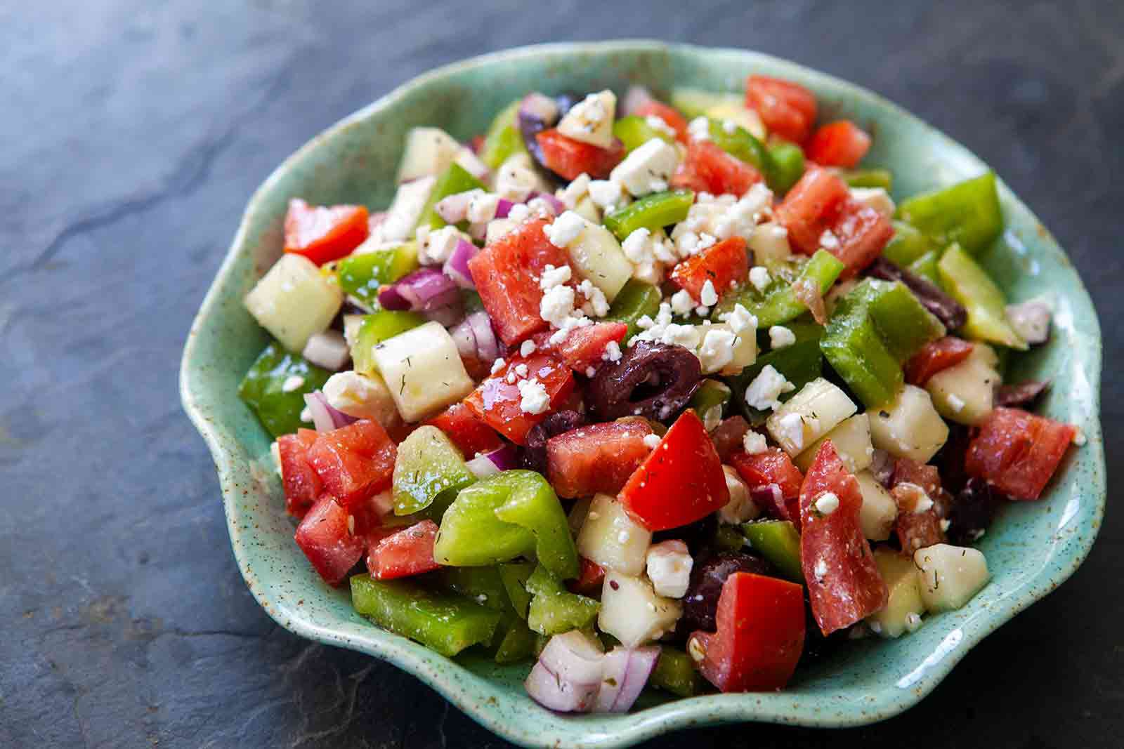 Greek Salad Recipe Greek Salad Recipes Healthy Vegetables Greek Salad