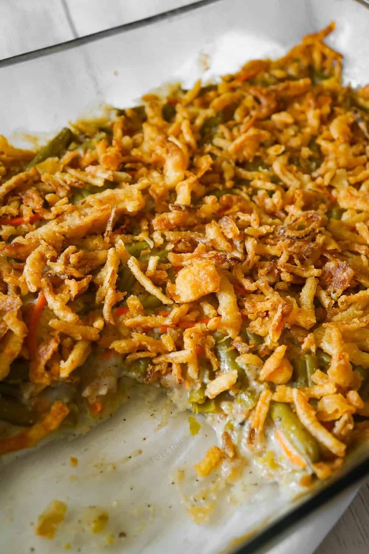 Green Bean Casserole With Campbell S Soup Is A Simple And Delicious