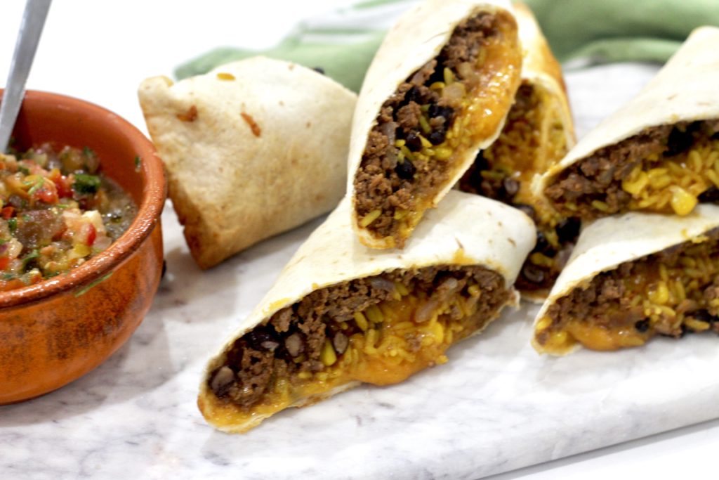 Grilled Beef And Cheese Burritos