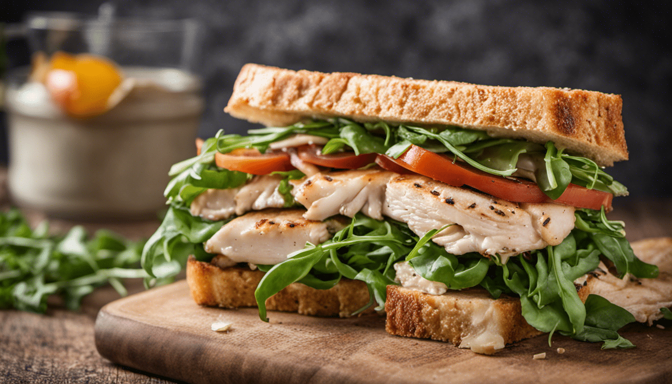 Grilled Chicken And Arugula Sandwich Your Gourmet Guru