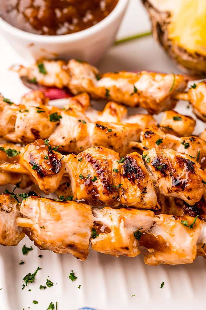 Grilled Chicken Skewers Recipe Eatwell101