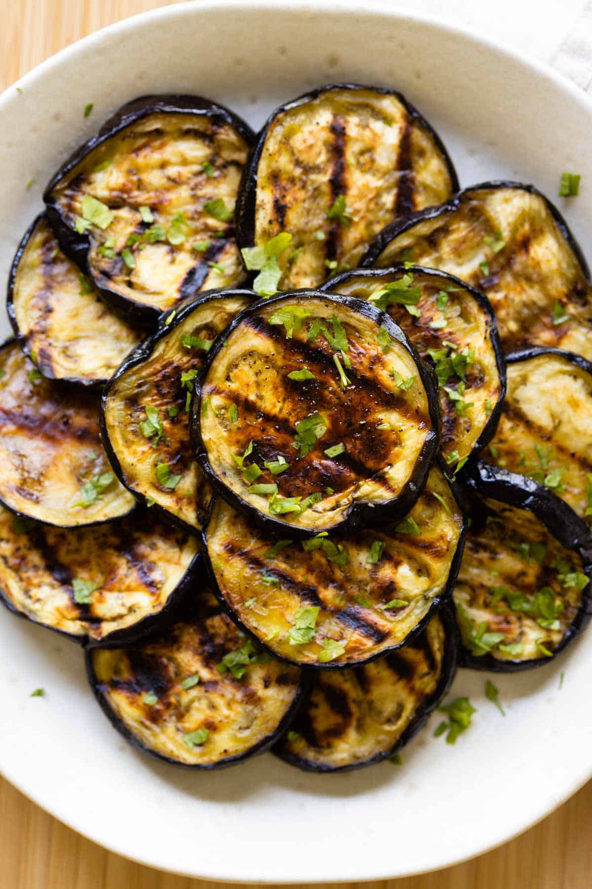 Grilled Eggplant Green Healthy Cooking