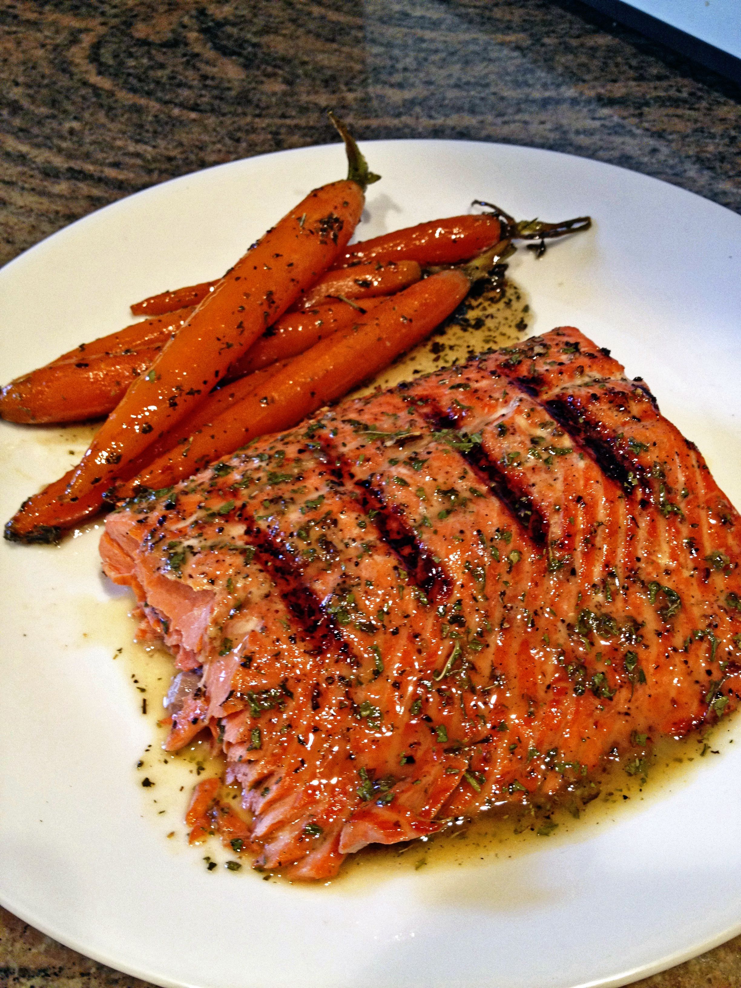 Grilled Glazed Wild Copper River Sockeye Salmon Recipe