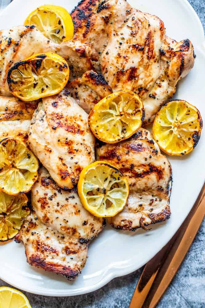 Grilled Lemon Chicken Thighs