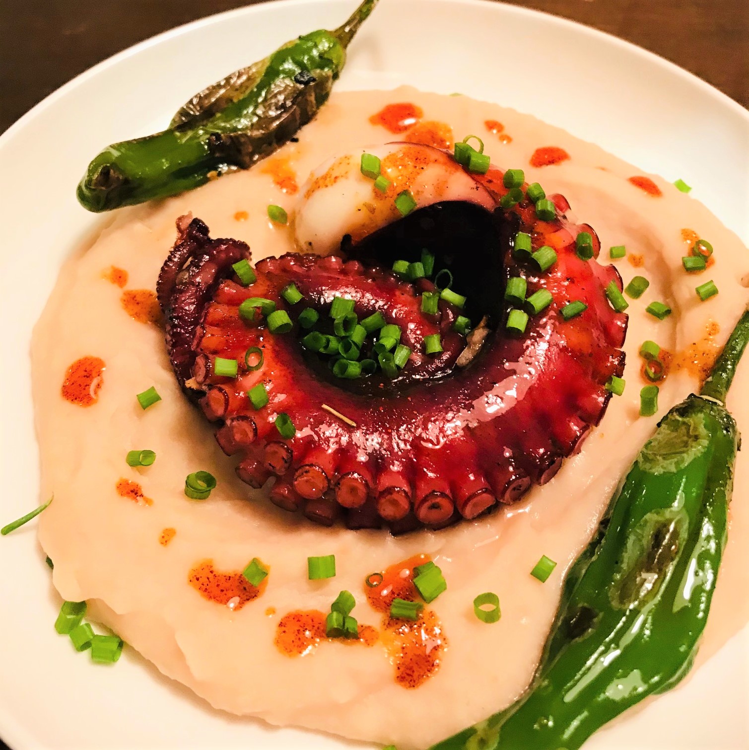 Grilled Octopus With White Bean Puree Rice Bucket Recipes