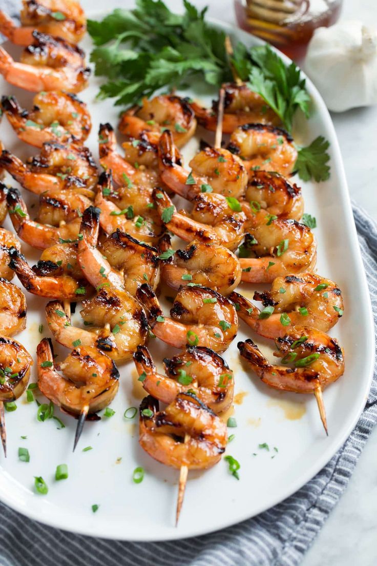 Grilled Shrimp With Honey Garlic Marinade The Easiest Grilled