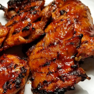 Grilled Spicy Bbq Chicken Thighs Amanda Cooks Amp Styles Spicy Bbq Chicken Recipe Grilled