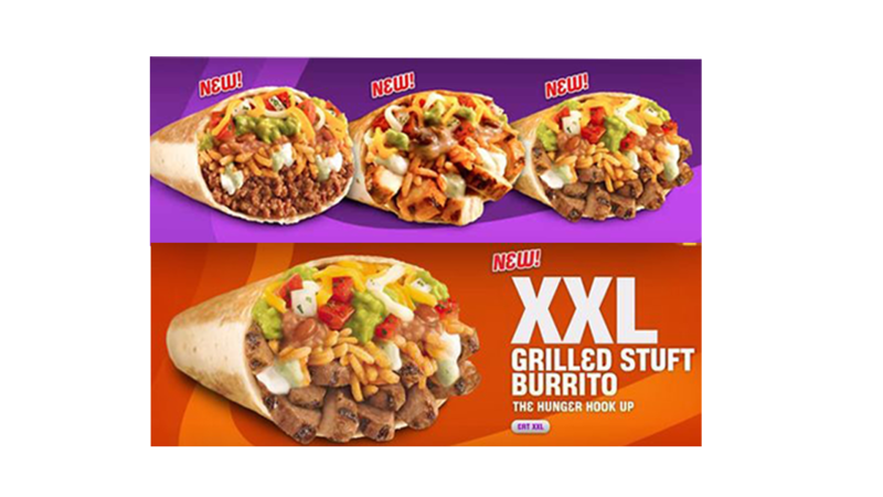 Grilled Stuft Burrito Taco Bell