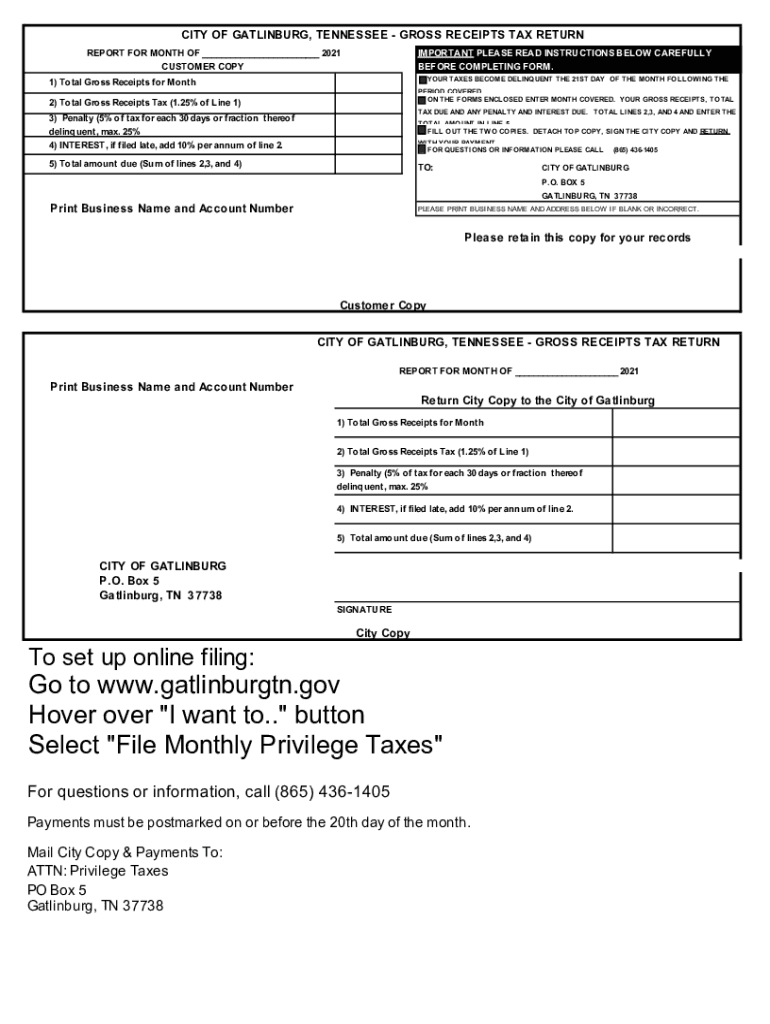 Gross Receipts 2021 2024 Form Fill Out And Sign Printable Pdf