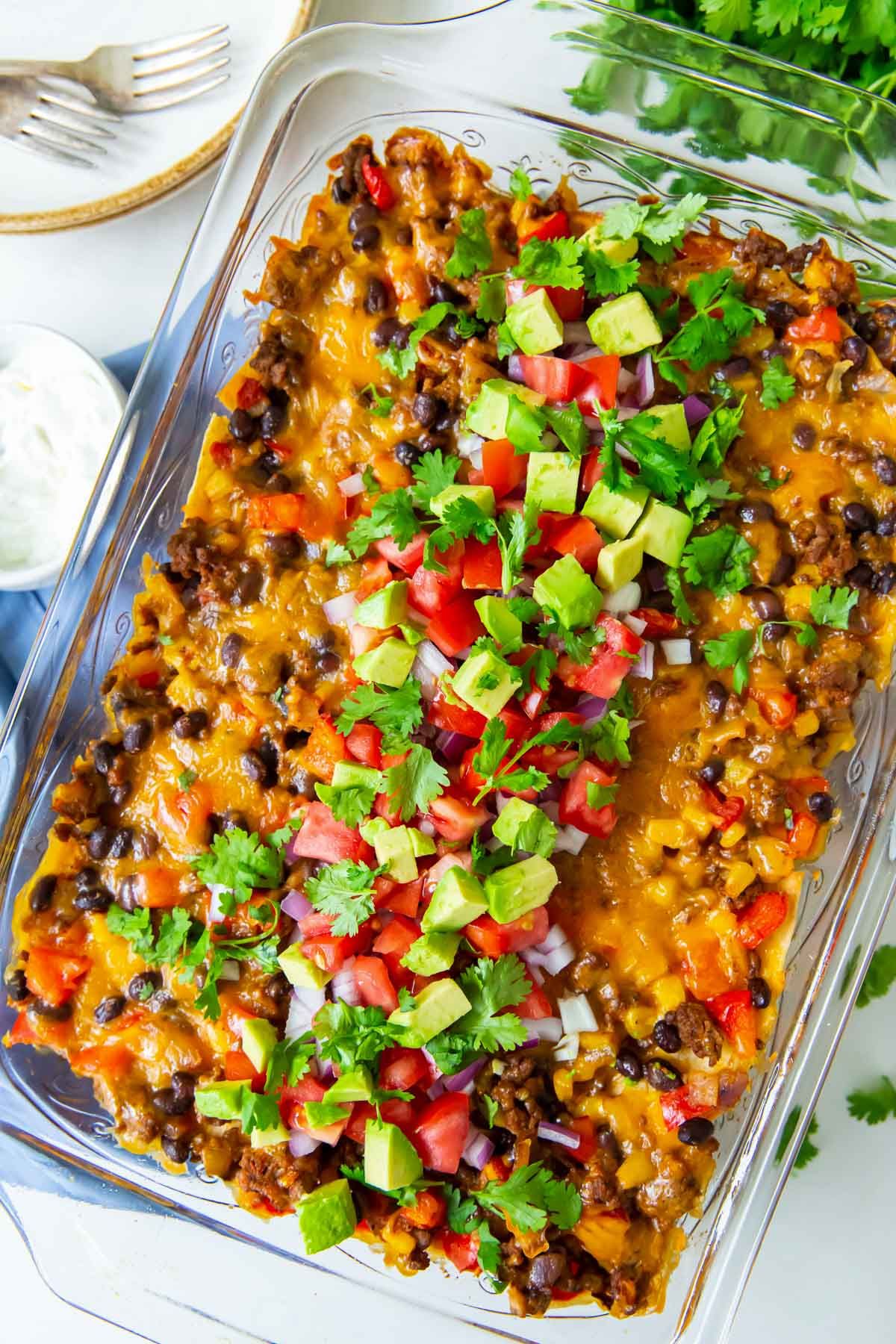 Ground Beef Taco Casserole Recipe 100K Recipes