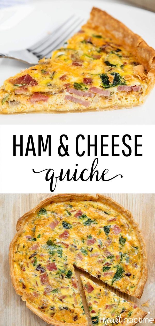 Ham And Cheese Quiche Only Takes 10 Minutes To Prep And Is Perfect