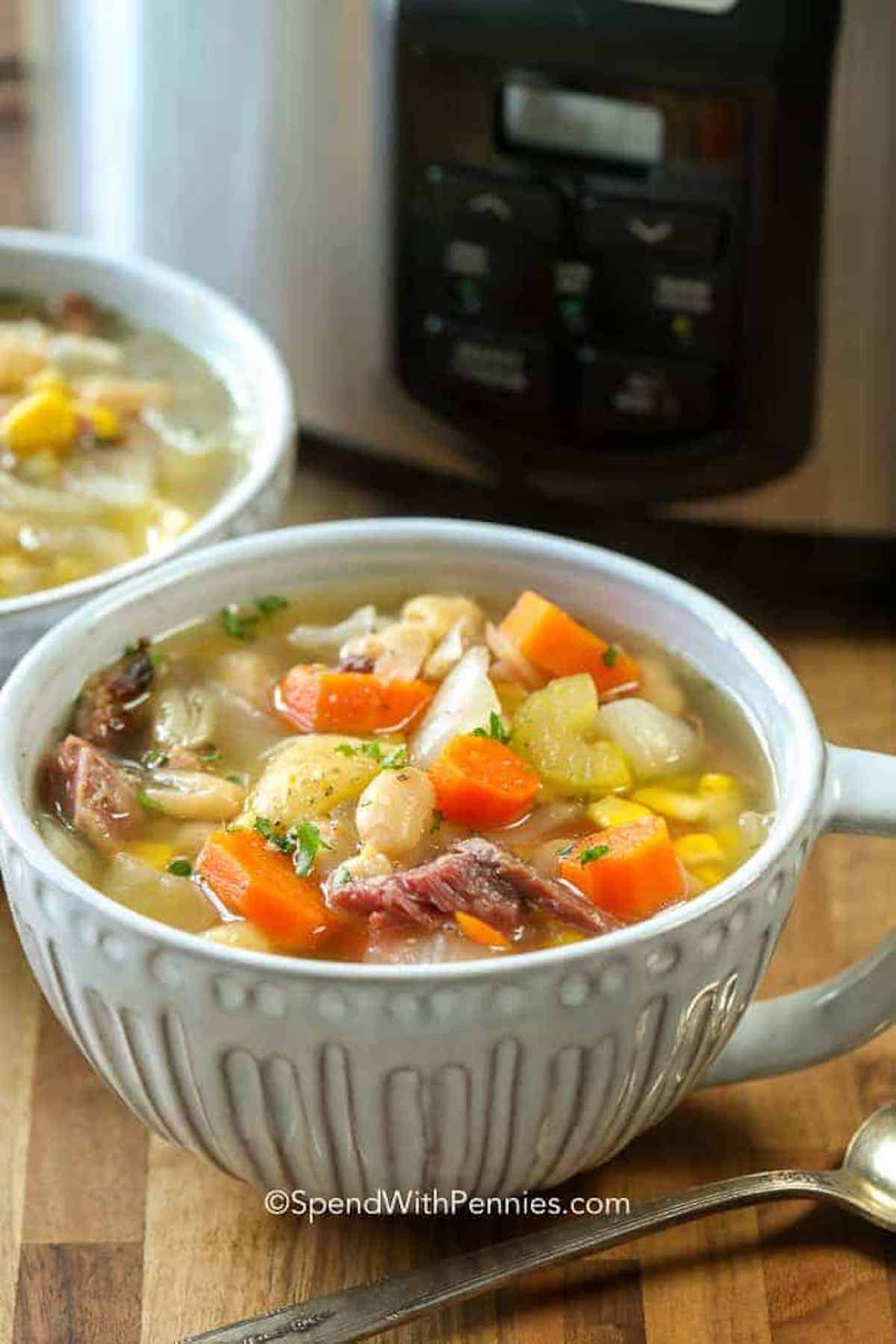 Ham Bone Soup Slow Cooker Dine Ca