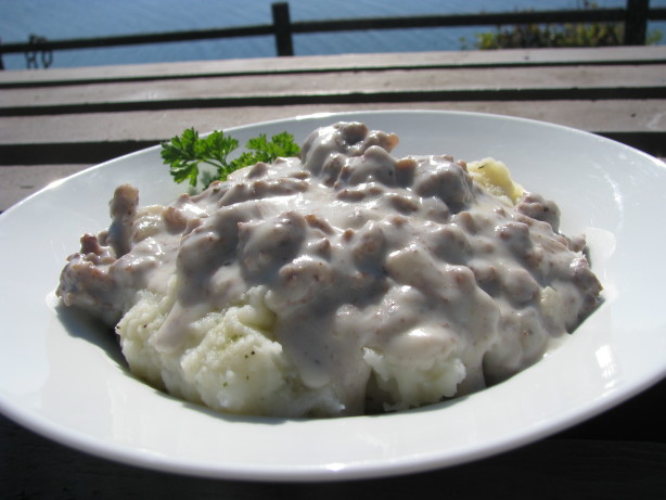 Hamburger Gravy Recipe Over Mashed Potatoes