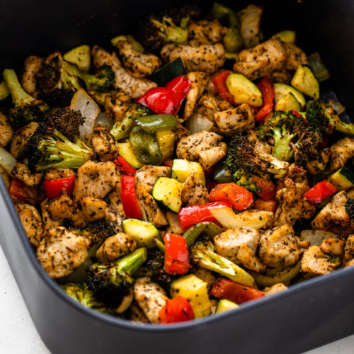 Healthy Air Fryer Chicken And Veggies Gimme Delicious