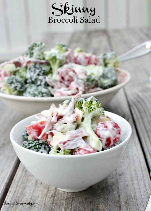 Healthy Broccoli Salad Eat Yourself Skinny