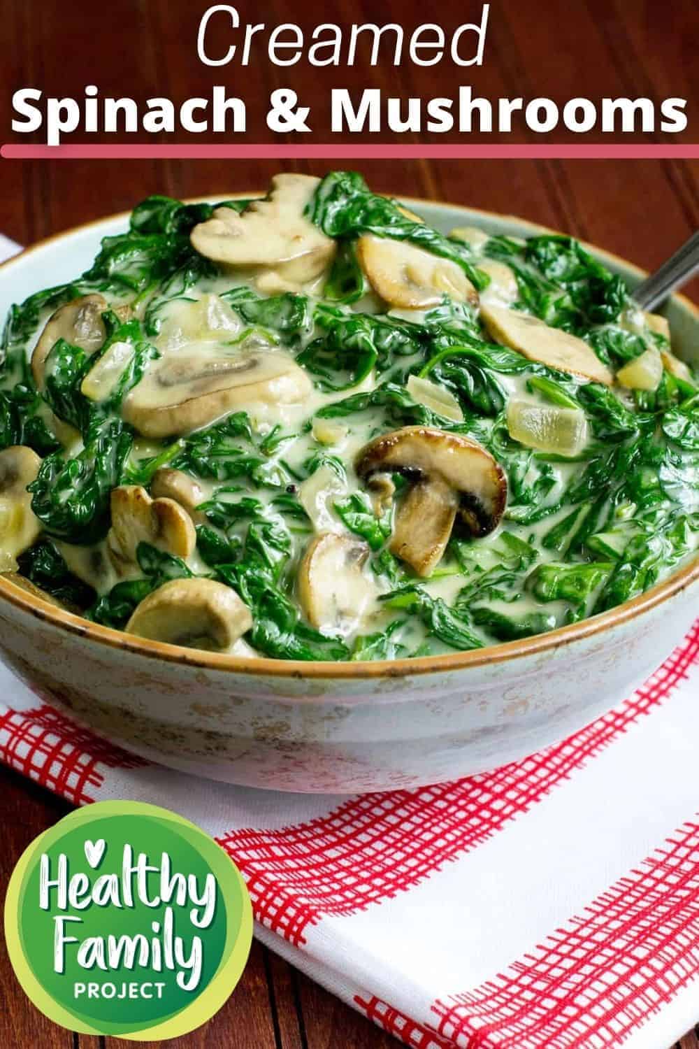 Healthy Creamed Spinach Recipe With Mushrooms Healthy Family Project