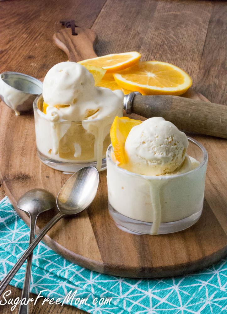 Healthy Orange Creamsicle Ice Cream Recipe Sugar Free High Protein