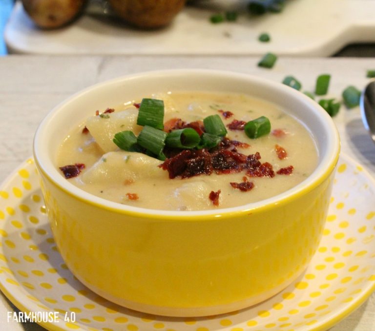 Healthy Potato Soup Recipe Farmhouse On Boone