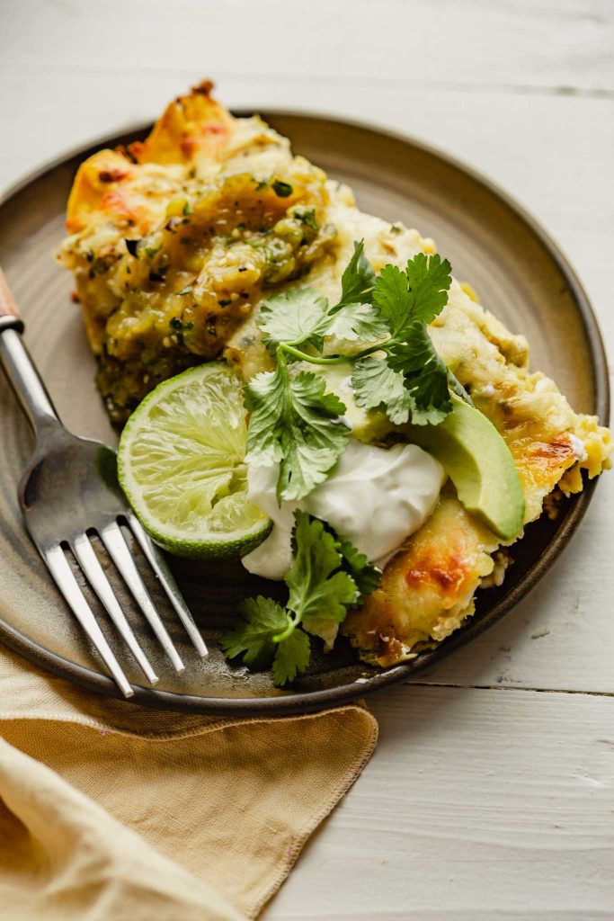 Healthy Salsa Verde Chicken Enchiladas Zestful Kitchen