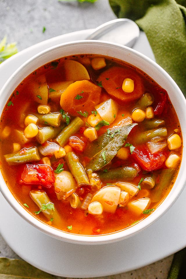 Healthy Tasty Easy Vegetable Soup Slow Cooker Soup Tasty Diet