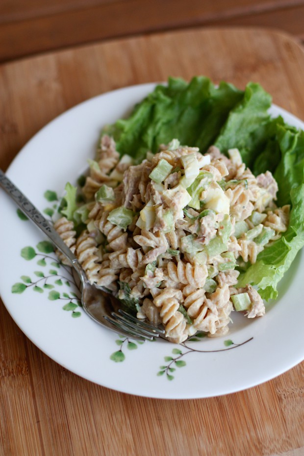 Healthy Tuna Pasta Salad With Greek Yogurt Hummusapien