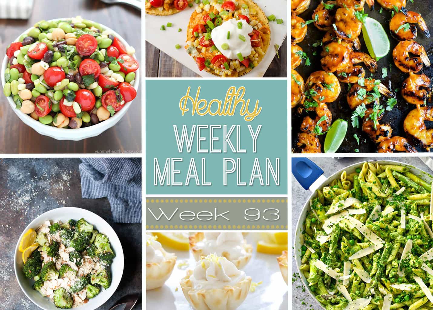 Healthy Weekly Meal Plan 23 Yummy Healthy Easy