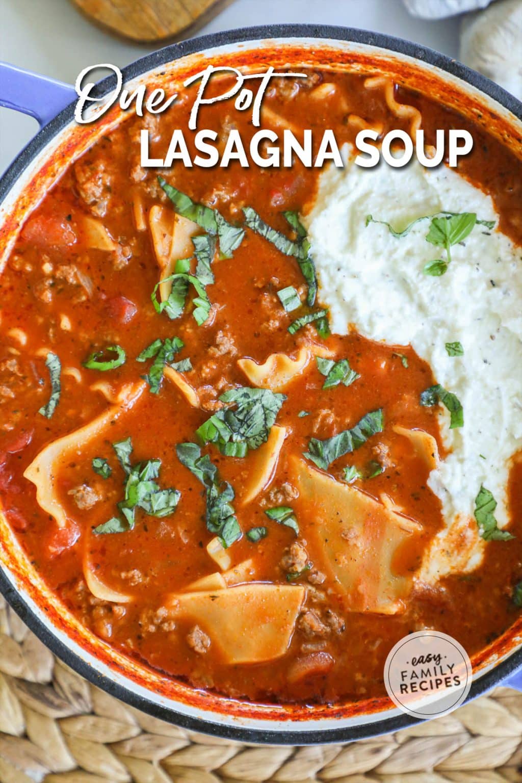 Hearty Lasagna Soup Recipe In 2021 Easy Soup Recipes Lasagna Soup Easy Lasagna Soup