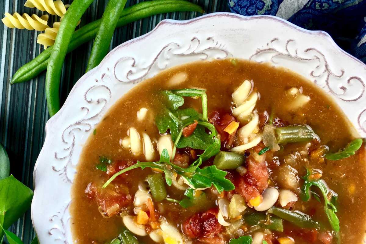 Hearty Minestrone Soup With Arugula A Twist On A Classic Soup