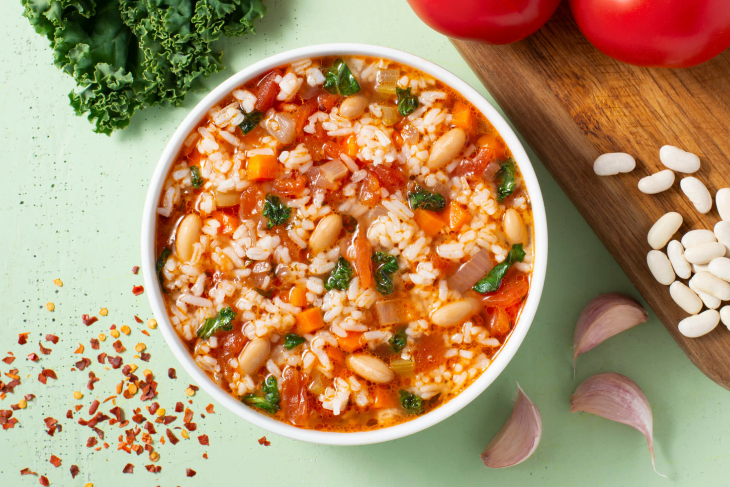 Hearty Minestrone Soup With Jasmine Rice Minute Rice